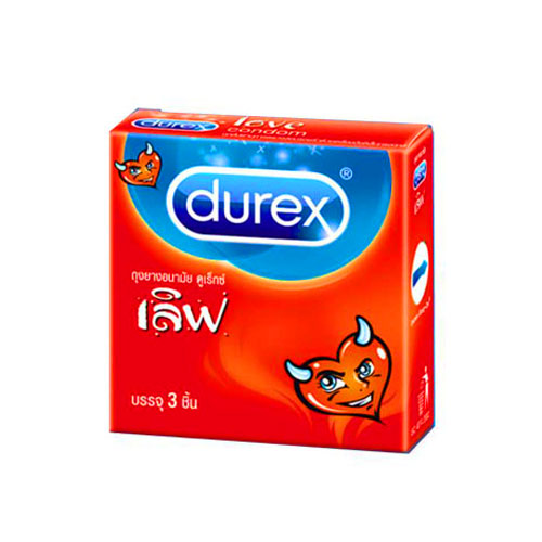 ถุงยางอนามัย Durex Love (ราคาประหยัด 52.5 mm)