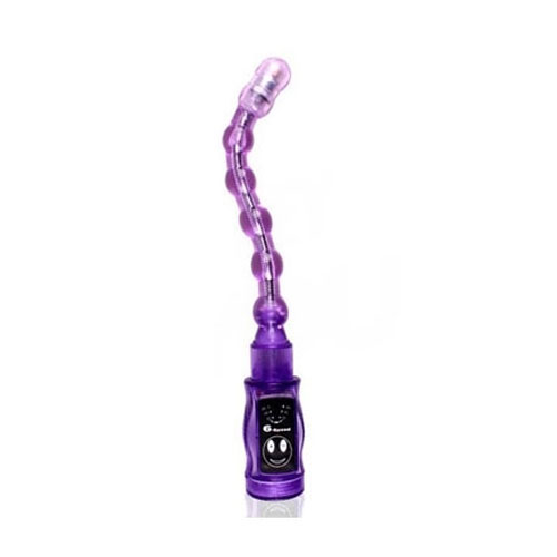 Anal Butt Plug Purple (เครื่องสั่นประตูหลังงอได้)