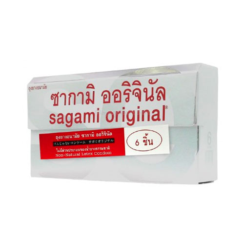 ถุงยางอนามัย Sagami Original 0.02 M (Size 52) กล่องใหญ่ 6 ชิ้น