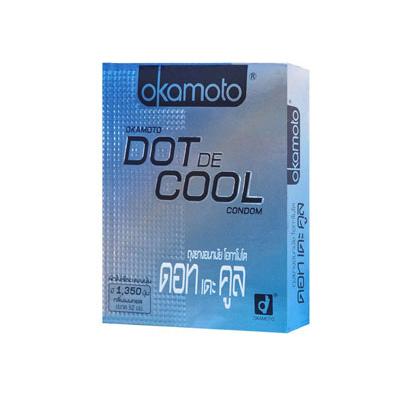 ถุงยางอนามัย Okamoto Dot De Cool (ปุ่มเยอะ เจลเย็น)