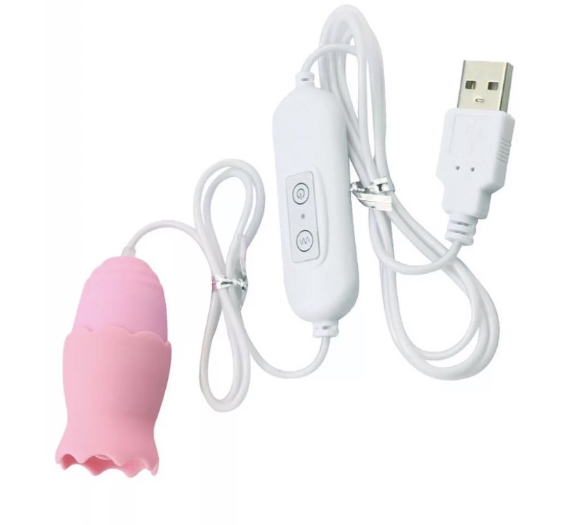 Single Egg Vibrator 10 Function USB Pink (อุปกรณ์สั่นลิ้น USB)