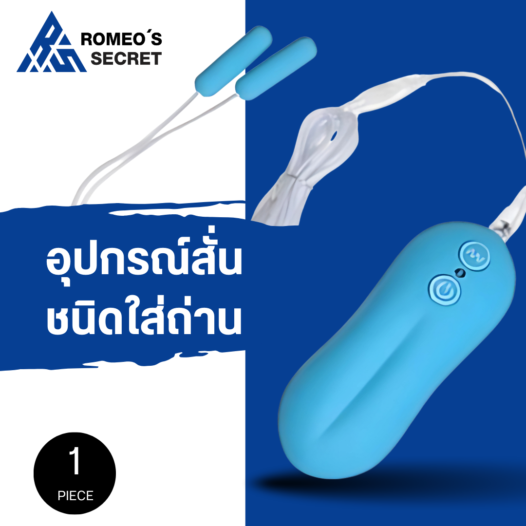 10 Function Dual Bullet Blue (อุปกรณ์สั่นลูกสั่น 2 ลูกเล็ก ไม่รวมถ่าน AAA 2 ก้อน)